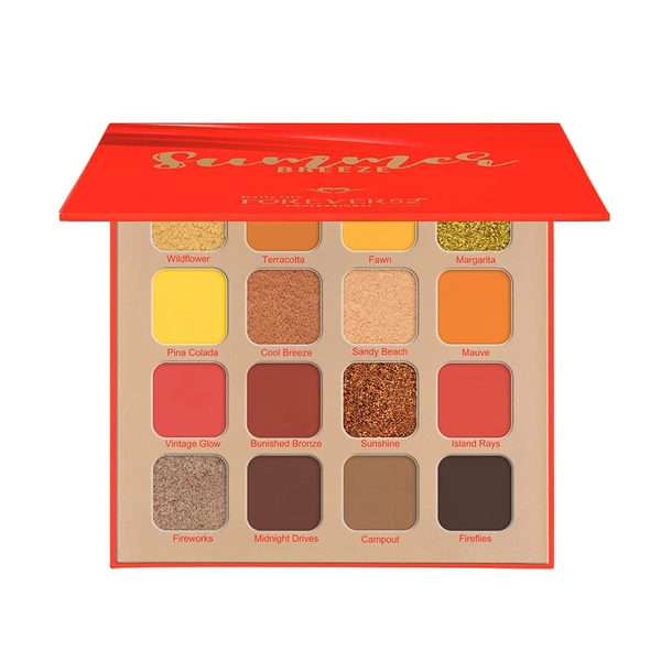Forever52 Daily Life Forever 52 Daily Life 16 Color Eyeshadow Palette ( Summer Breeze) | Vibrant & Long-Lasting | Easy to Blend | for Day-to-Night Looks | Flawless Matte Finish Look | - BRZ004