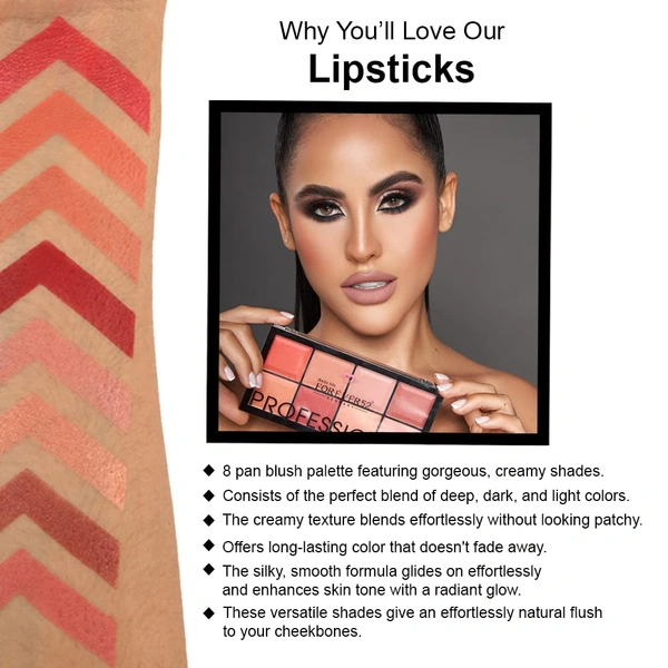 Forever52 Daily Life Forever 52 Daily Life 8 Color Spotlight Blusher Palette | Versatile, Buildable Blush Shades | Customizable Blush | Smooth Smudgeproof | Long Lasting | Natural Creamy Shades | -SPB001