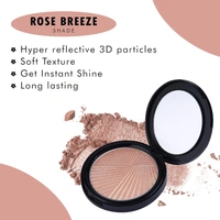Forever52 Daily Life Forever 52 Daily Life Sunkissed Illuminator Highlighter | Get Instant Shine | Long-Lasting Radiant Glow | Soft Texture | Easy to blend | (Rose-breeze) - ILU004