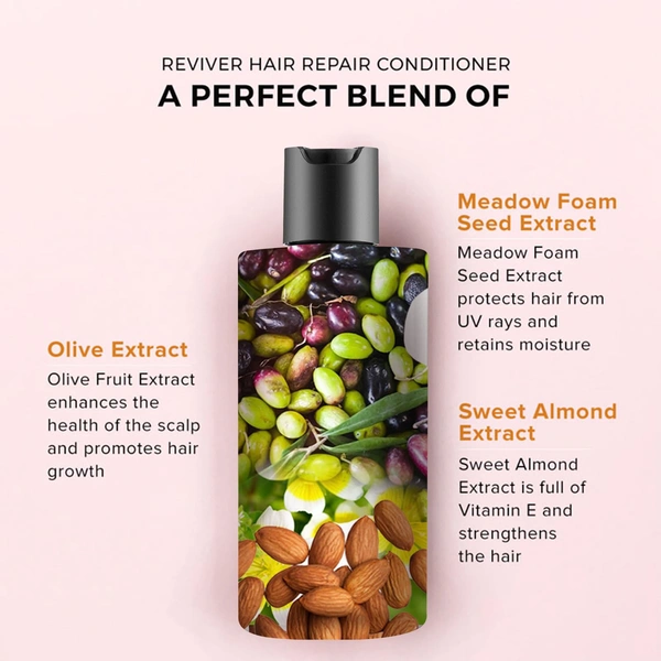 De Fabulous Reviver Hair Repair Conditioner 250ml | Sulphate Free | pH Balanced | Repairs DryFrizzy Hair | Restores Smoothness, Shine & MoistureFor All Hair Types