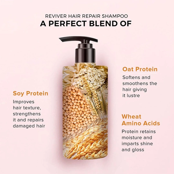 De Fabulous Reviver Hair Repair Shampoo 250ml | Repairs Dry & Frizzy Hair, Sulfate-Free, pH Balanced Formula | Nourishes & Strengthens | Suitable for All Hair Types
