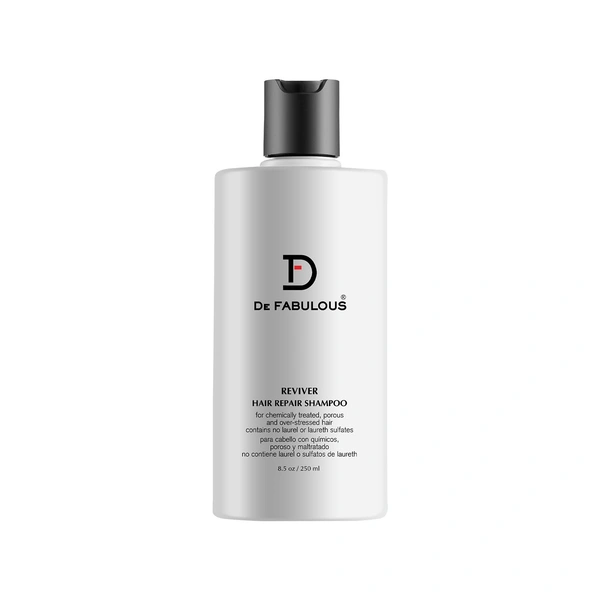 De Fabulous Reviver Hair Repair Shampoo 250ml | Sulphate Free | pH Balanced Shampoo | Repairs DryFrizzy Hair | Strengthens Smoothness & ShineFor All Hair Types