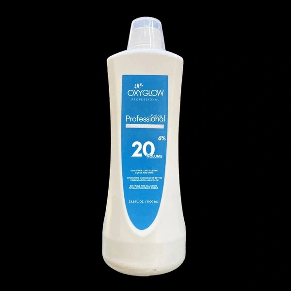 OxyGlow Herbals Professional Hair Developer 6% 1000ml | 20 Volume Cream Developer for Hair Coloring, Even Coverage, Long-Lasting Color, Shine & Salon Results(Note:By Including Additional Weight charge of Product is 99/-)