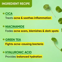 Dot & Key CICA Calming Skin Renewing Night Gel | for Sensitive & Acne-Prone Skin | Overnight Skin Repair | for Redness & Irritation | Fades Dark Spots With Niacinamide, Green Tea & Hyaluronic | 60ml