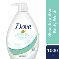 Dove Nourishing Body Wash 1L for Sensitive Skin | 24H Moisture Lock | Gentle & Soap-Free Cleanser | Soft, Smooth & Healthy Skin