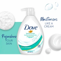 Dove Nourishing Body Wash 1L for Sensitive Skin | 24H Moisture Lock | Gentle & Soap-Free Cleanser | Soft, Smooth & Healthy Skin