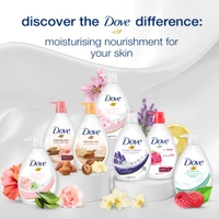 Dove Lavender & Chamomile Go Fresh Body Wash 1L | Relaxing Floral Scent | Gentle Cleansing with Moisturizing Care | Soft, Smooth & Refreshed Skin