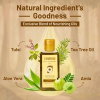 Enshine Anti-Dandruff Hair Oil 60ml | Ayurvedic Hair Oil with Neem, Tea Tree, Aloe Vera & Rosemary | Reduces Dandruff, Itch & Dry Scalp | Nourishes Hair Naturally