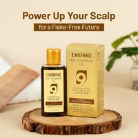 Enshine Anti-Dandruff Hair Oil 60ml | Ayurvedic Hair Oil with Neem, Tea Tree, Aloe Vera & Rosemary | Reduces Dandruff, Itch & Dry Scalp | Nourishes Hair Naturally