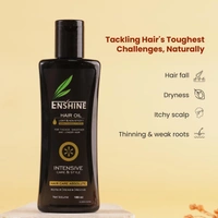 Enshine Ayurvedic Hair Oil 100ml | 21 Herbal Oils Blend | Reduces Hair Fall & Dandruff | Promotes Growth | Thicker, Smoother & Longer Hair | Non-Sticky, Paraben-Free