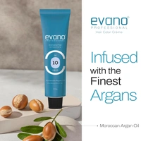 Evano Professional Creme Hair Colour Brown 4.0 100g | Ammonia-Free Formula | 100% Grey Coverage in 10 Minutes | Long-Lasting Salon Quality Hair Color for Women & Men