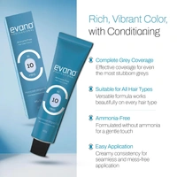 Evano Professional Creme Hair Colour Brown 4.0 100g | Ammonia-Free Formula | 100% Grey Coverage in 10 Minutes | Long-Lasting Salon Quality Hair Color for Women & Men