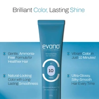Evano Professional Creme Hair Colour Brown 4.0 100g | Ammonia-Free Formula | 100% Grey Coverage in 10 Minutes | Long-Lasting Salon Quality Hair Color for Women & Men
