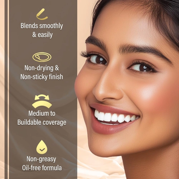Faces Canada All Day Hydra Matte Liquid Foundation 18ml, Warm Sand 042 | 3-in-1 Foundation + Moisturizer + SPF 30 | Aloe Hydration, Vitamin C, 10Hr Long Wear Coverage