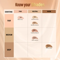 Faces Canada All Day Hydra Matte Liquid Foundation 18ml, Warm Sand 042 | 3-in-1 Foundation + Moisturizer + SPF 30 | Aloe Hydration, Vitamin C, 10Hr Long Wear Coverage