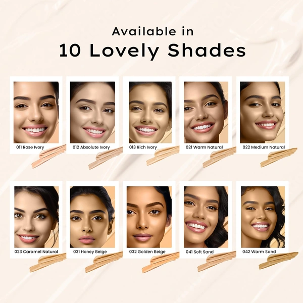 Faces Canada Flawless Matte Foundation Warm Sand 042 Shade 30ml | 3-in-1 Foundation, Moisturizer & Concealer | SPF 18 | 12Hr Hydration | HD Matte Coverage | Lightweight Anti-Ageing