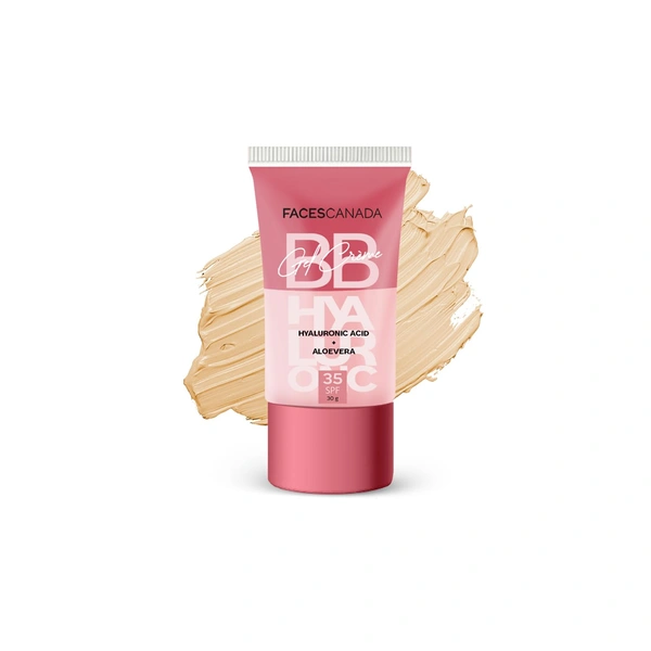 Faces Canada SPF 35 BB Gel Cr�me Soft Honey 30g | Multitasking BB Cream | Even Skin Tone, Instant Glow | Smooth Matte Finish | Hydrating, Lightweight & Non-Sticky