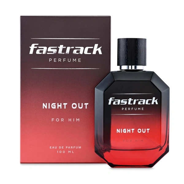 Fastrack Night out Eau de Parfum for Men 100 ml | Bold & Long-Lasting Fragrance |Notes of Lavender,  Cinnamon, Patchouli & Musk | Perfect for Evening & Nighttime Wear