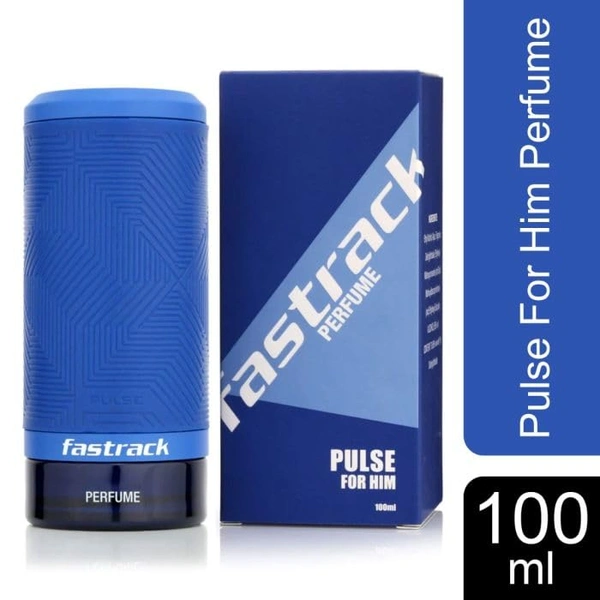 Fastrack Pulse Eau de Parfum for Men 100 ml |  Fresh Citrus | Woody Cedar & Patchouli Notes| Long-Lasting Musky Base | Perfect for Daily Wear and All Occasions