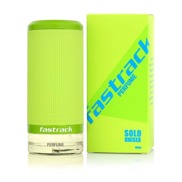 Fastrack Solo Unisex Perfume Spray 100ml| Aromatic & Long-Lasting Fragrance | Refreshing & Versatile Scent |Spicy, Woody & Fruity Notes
