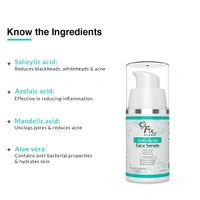 Fixderma 2% Salicylic Acid Serum 30g | With 5% Azelaic Acid & 4% Mandelic Acid | Anti-Acne & Spot Treatment | Controls Oil, Clears PoresFace Serum for Men & Women