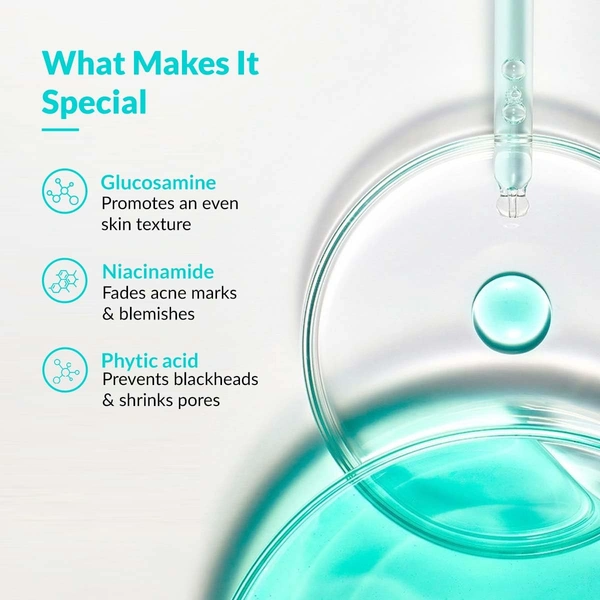 Fixderma 20% Niacinamide Pore Minimizer Serum for Men & Women 30g Face Serum with 2.5% Glucosamine & Hyaluronic Acid | Minimizes Open Pores, Hydrates & Brightens Skin |