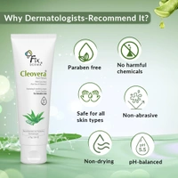 Fixderma Cleovera Aloe Vera Face Wash 75g | Gentle Face Cleanser with Aloe Vera & Vitamin E | Hydrates, Soothes & Nourishes SkinFor Dry Skin & All Skin Types | Men & Women