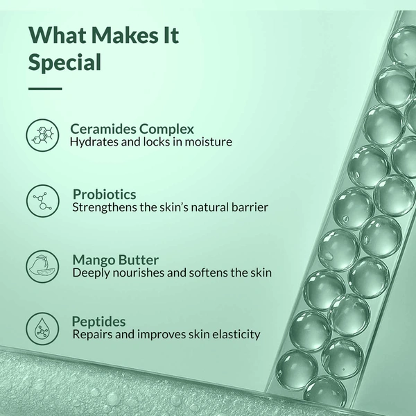 Fixderma Durave Ceramide Moisturizer 50g | With Peptide & Mango Butter | Strengthens Skin Barrier, Deep Moisturizes, Repairs Dryness & Enhances SmoothnessFor All Skin Type