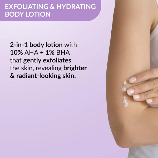Fixderma Durave Deep Exfoliating Body Lotion 200ml | 10% AHA + 1% BHA with Lactic & Salicylic Acid | Smoothens Rough Texture, Exfoliates & Brightens SkinFor All Skin Types