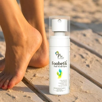 Fixderma Foobetik Foot Scrub Spray 50ml | 30 Sec Foot Facial Spray with Lactic Acid | Removes Dead Skin & Callus | Heel Softening Instant Smooth Feet SprayFoot Care for Men & Women