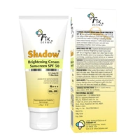 Fixderma Shadow Brightening Sunscreen 50gm SPF 50 PA+++ with 1% Alpha Arbutin | Brightens Skin, Reduces Tanning | Broad Spectrum UVA/UVB Protection | Lightweight, No White Cast