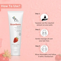 Fixderma Strawberry Face Wash 75g for men & women with Vitamin E & Strawberry Extract | Deep Cleansing Face Wash for Oily & All Skin Types | Refreshing, Hydrating & Gentle Cleanser