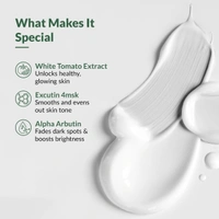 Fixderma Tomaglow Brightening Face Cream For 50g Men & Women with White Tomato Extract, Excutin 4MSK, 2% Alpha Arbutin & 4% Niacinamide | Lightens Dark Spots & Illuminates Skin