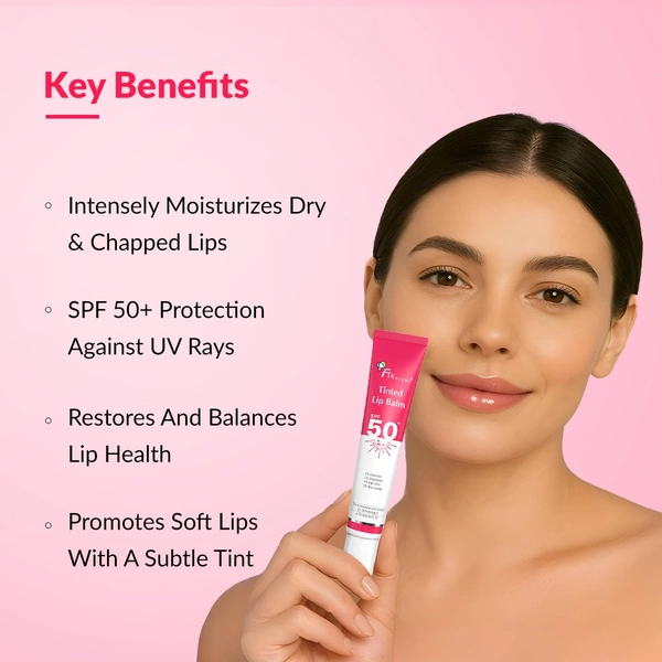 Fixderma Vitamin C & Vitamin E Lip Balm 15ml for Women & Men | Lip Balm for Dark, Dry & Chapped Lips | Nourishing Lip Care Gloss | Hydrates, Softens & Brightens Lips