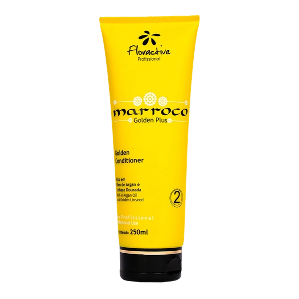 Floractive Professional Morocco Golden Conditioner 250ml | Deep Hydration | Frizz Control & Nourishment | Argan Oil for Sof | Shiny & Healthy Hair