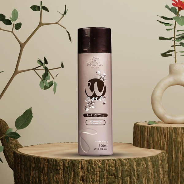Floractive Profissional W?One 3?in?1 Conditioner 300?ml | Active Amazon + Coconut Oil Hair Treatment | Conditioner, Mask & Leave?In in One | Frizz?Free, Hydrated Hair