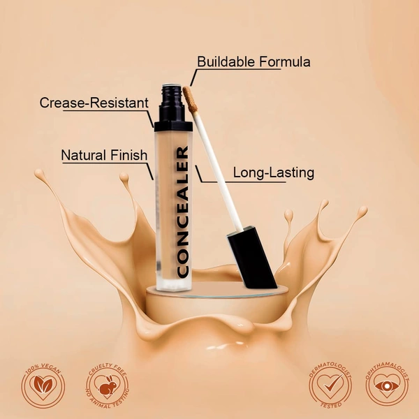 Forever52 Forever 52 Daily Life Coverup Concealer | Creamy | Lightweight Concealer for a Flawless Look | Full Coverage | Easy To Blend | Long Lasting | Natural Finish | ( Chestnut-20.5, 7ml )