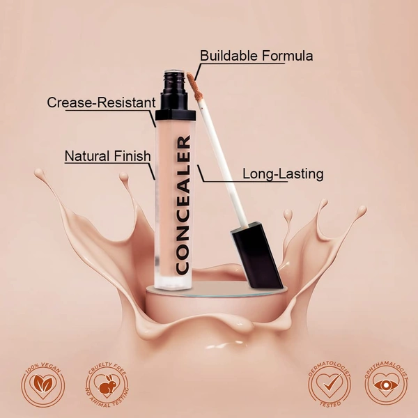 Forever52 Forever 52 Daily Life Coverup Concealer | Long-Lasting Concealer for Flawless Skin | Full Coverage | lightweight | Easy To Blend | Natural Finish | ( Silk -007, 7ml )