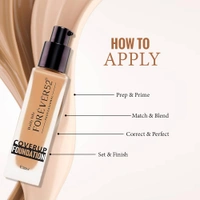 Forever52 Forever 52 Daily Life Coverup Foundation | For medium to deep skin tones| Long-Lasting | Natural Matte Finish | Full Coverage Liquid Foundation | Lightweight Formula ( Maron - 30.3, 30ml )