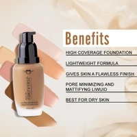Forever52 Forever 52 Daily Life Ultra Definition Liquid Foundation , 30ml | Flawless Coverage, Lightweight Formula | Long Lasting | Matte Full Coverage | Cream Pie-09