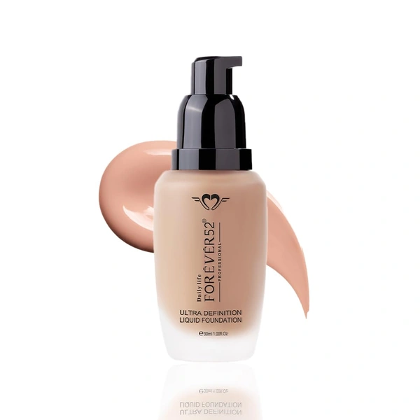 Forever52 Forever 52 Daily Life Ultra Definition Liquid Foundation , 30ml | Full Coverage Makeup for Flawless Skin | Lightweight and blendable | Long Lasting | Flawless Cream | Chocolate Mousse - 08