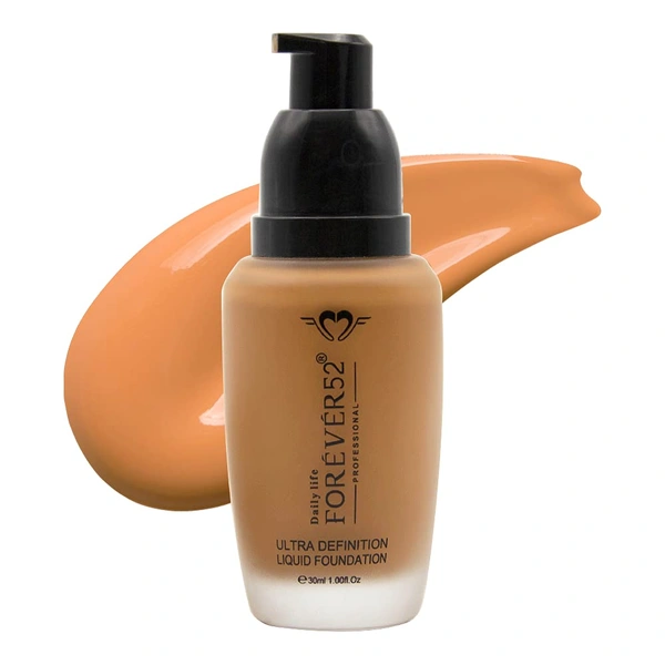 Forever52 Forever 52 Daily Life Ultra Definition Liquid Foundation 30ml | Matte Full Flawless | Long-Lasting Foundation | Creamy Foundation | Lightweight Formula | Eclair - 02