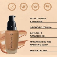 Forever52 Forever 52 Daily Life Ultra Definition Liquid Foundation 30ml | Matte Full Flawless | Long-Lasting Foundation | Creamy Foundation | Lightweight Formula | Eclair - 02