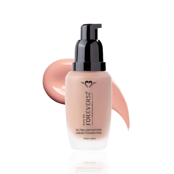 Forever52 Forever 52 Daily Life Ultra Definition Liquid Foundation , 30ml | High Coverage, Long-Lasting Finish | Weightless Creamy Foundation | Fair Shade | Milk Cake-05