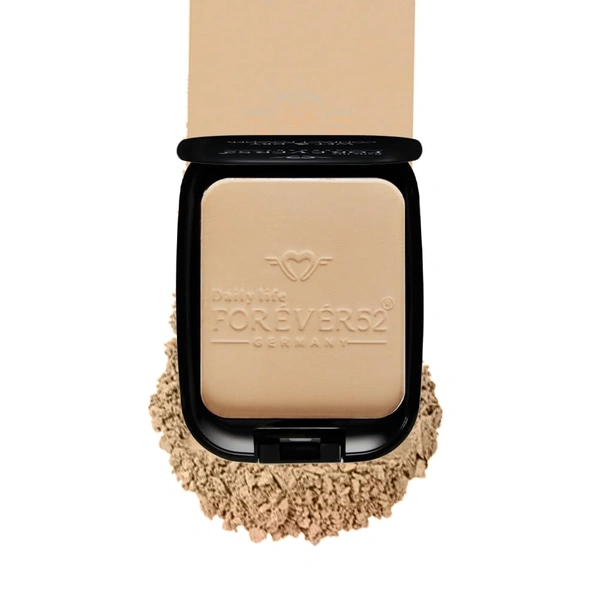 Forever52 Forever 52 Daily Life Wet & Dry Compact Powder | Dual Coverage | Matte Finish | Lightweight | Long Lasting | 2 in 1 Foundation & Setting Powder | (Ivory-002, 12g)