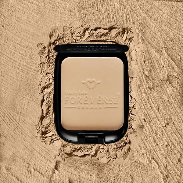 Forever52 Forever 52 Daily Life Wet & Dry Compact Powder | Dual Coverage | Matte Finish | Lightweight | Long Lasting | 2 in 1 Foundation & Setting Powder | (Ivory-002, 12g)