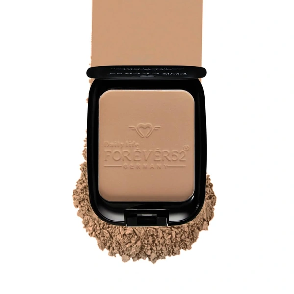 Forever52 Forever 52 Daily Life Wet & Dry Compact Powder | Dual Coverage | Matte Finish | Lightweight | Long Lasting | 2 in 1 Foundation & Setting Powder |Flawless Coverage | ( Caramel-007, 12g)