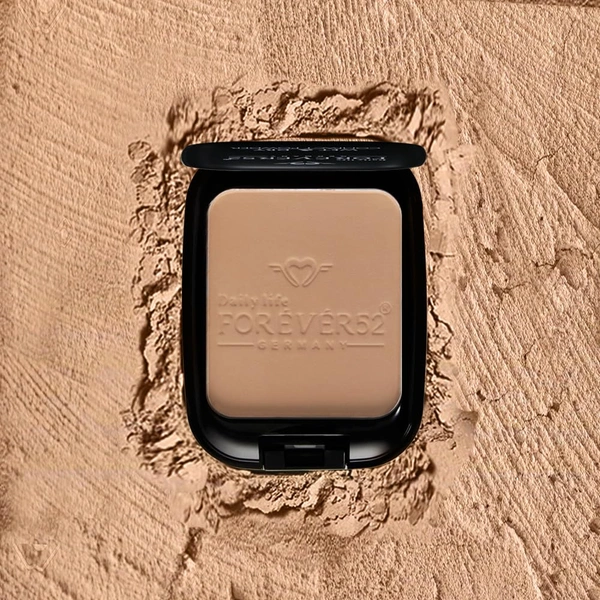 Forever52 Forever 52 Daily Life Wet & Dry Compact Powder | Dual Coverage | Matte Finish | Lightweight | Long Lasting | 2 in 1 Foundation & Setting Powder |Flawless Coverage | ( Caramel-007, 12g)