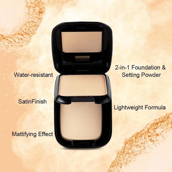Forever52 Forever 52 Daily Life Wet & Dry Compact Powder | Versatile Dual Coverage | Matte Finish | Lightweight | Long Lasting | 2 in 1 Foundation & Setting Powder |( Natural-003, 12g )