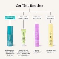 Foxtale Acne Control Cleanser 100ml | With 2% Salicylic Acid + Hyaluronic Acid + Niacinamide | Prevent Breakouts | Controls Oil & Kills Acne Causing Bacteria | Boost Hydrates | Gently Exfoliates | For Oily & Acne Prone Skin